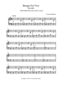 Boogie For Two-A Piano Duet For Beginners