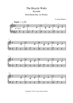 The Bicycle Waltz - A Level 1 Piano duet