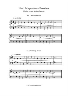 Hand Independence Exercises For Piano students
